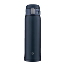 Zojirushi (ZOJIRUSHI) Water bottle direct drinking [One-touch open] Stainless steel mug 480ml Navy SM-SF48-AD