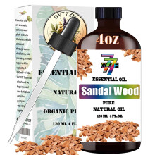 Sandelwood Eterisk Olja (4 oz/120 ml) - För Diffusorer, Bad, Rengöring, Yoga, DIY Såpor