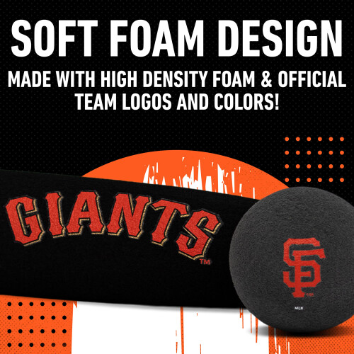 Conjunto de Taco e Bola de Espuma Jumbo de 21" dos Giants da MLB 2