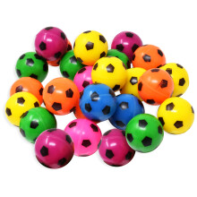 25 hoppebolde til b?rnefestfavoritter | Farverig fodbold hoppebold 27mm | Superball Sm? gummibolde til b?rn