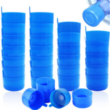 Qiuttnqn 30 pak gallon vandflaskehætter ikke spilde vandflaskehætter til 55 mm 3 og 5 gallon vandkande ikke spildkapsler genanvendelige snap på h
