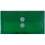 JAM PAPER Envelopes Plásticos com Fecho de Botão e Corda - #10 - 5 1/4 x 10 - Verde - 12/Pack 1