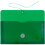 JAM PAPER Envelopes Plásticos com Fecho de Botão e Corda - #10 - 5 1/4 x 10 - Verde - 12/Pack 2