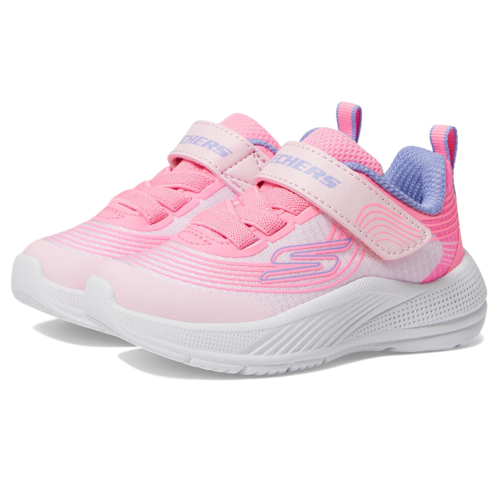 Skechers Girls MICROSPEC Advance Sneaker  Lightpurple  7 Toddler