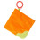 Soothie Stoothie Crinkle Feether Toy com papel de beb    e squeaker de 6 x 6 polegadas sushi 2
