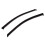 TuningPros WV-276 Window Visor Deflector Rain Guard Dark Smoke 2-Pc Set 1