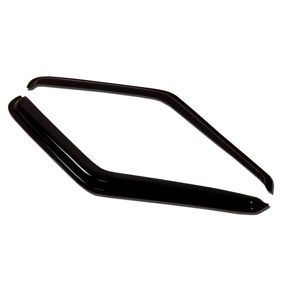 Tuningpros Wv-278 Window Visor Deflector Rain Guard Smoke 2-Pc Set Dark 789545320384