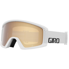 Giro Adult y jvenes semi de esqu y gafas de snowboard - Correa blanca con calma con lentes de oro mbar/amarillo