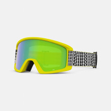Gafas de semi ski de giro - gafas de snowboard para hombres mujeres y jvenes - correa amarilla constante con lentes verdes/amarillos loden