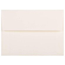Jam Paper A6 Strathmore Invitacin sobres - 4 3/4 x 6 1/2 - Lino blanco natural - 50/paquete