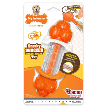 Nylabone Sterke Kauwsnack Sneaky Snacker Speelgoed voor Honden, Interactief, Bacon Smaak, Groot - Tot 50 lbs. (1 Stuk)