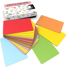 Etiquetas Magnéticas para Quadro Branco 2.8 x 1.8 in, Cores Sólidas, 40-Pacote