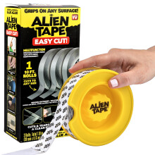 EZ Cut by Alien Tape Easy Cut Double-Sided Mounting Tape  10ft - Pre-Cut Grids for Hassle-Free Cutting  Strong Adhesive  Multi-Surface Use  No Scissor