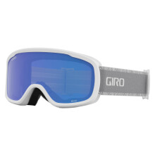 Giro gafas de esqu de giro - gafas de snowboard para mujeres y jvenes - correa blanca/gris con lentes grises con cobalto/amarillo