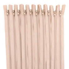 Renashed 60 stuks 12 inch nylon spiraalritsen voor kleermaker riool naaien Craft Crafter's Specia (lichtbruin)