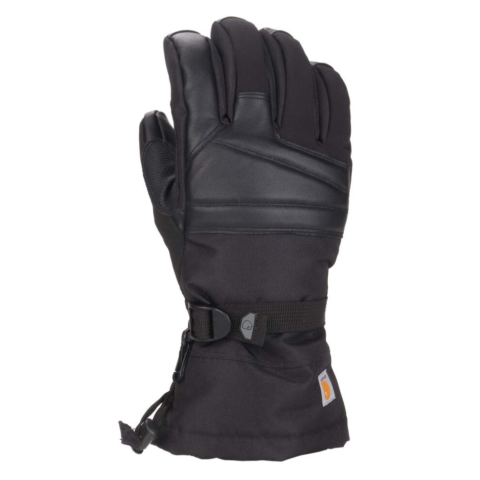 Carhartt mens Snap Insulated Work Cold Weather Gloves  Black  Large US