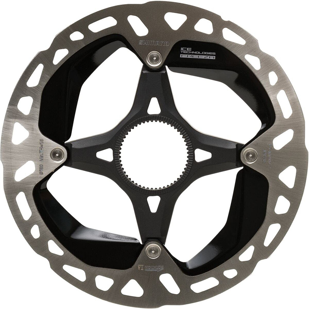 Shimano XTR RT-MT900-M Disc Brake Rotor - 180mm  Center Lock  Silver/Black