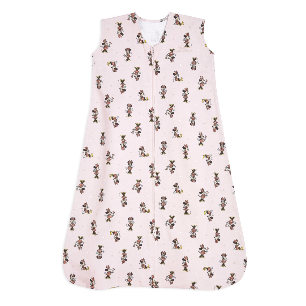 HALO Disney Baby Sleepsack  100% Cotton Wearable Blanket  Swaddle Transition Sleeping Bag  TOG 0.5  Minnie Fun  Large  12-18 Months