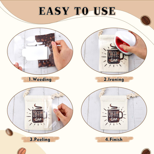 Pacote de Vinil de Transferência Térmica Tintnut Brown - 10 Folhas 10x12 Polegadas para Camisetas e Chapéus 1