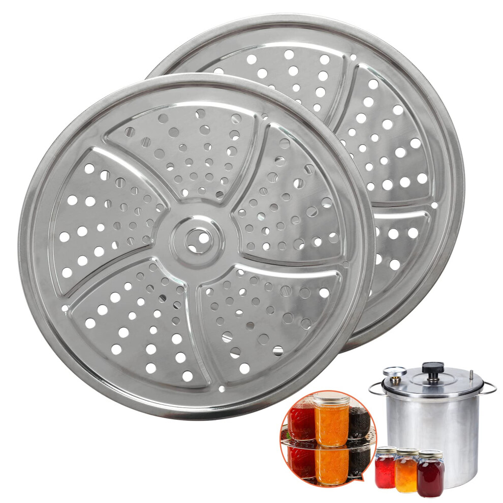 Fonllam 2Pack Canner Rack For Pressure Canner 11-Inch Stainless Steel Pressure Cooker Rack Compatible With Presto All-American And More