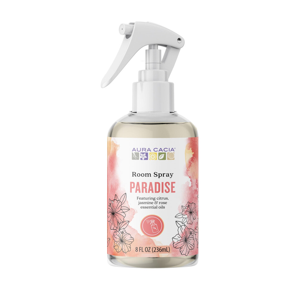 Aura Cacia Paradise Room Spray 8 Fl. oz. - Light Aroma  No Synthetic Fragrances-image-OPC-PGSH7Z6-NEW