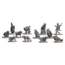Steamforged Games Animal Adventures: Tales of Cats and Catacombs Miniatures bind 1 og 2 bundle (2 genstande)