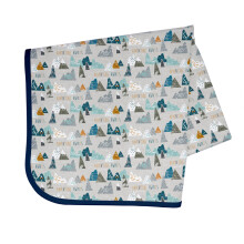 BapronBaby Adventure Awaits Splash Mat - Waterproof Catch-All for Under High Chairs Floors Tables Playtime or Arts & Crafts - Machine Washable - 45