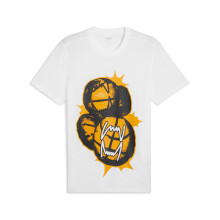 PUMA Basket Grafisk T-shirt fr mn Vit