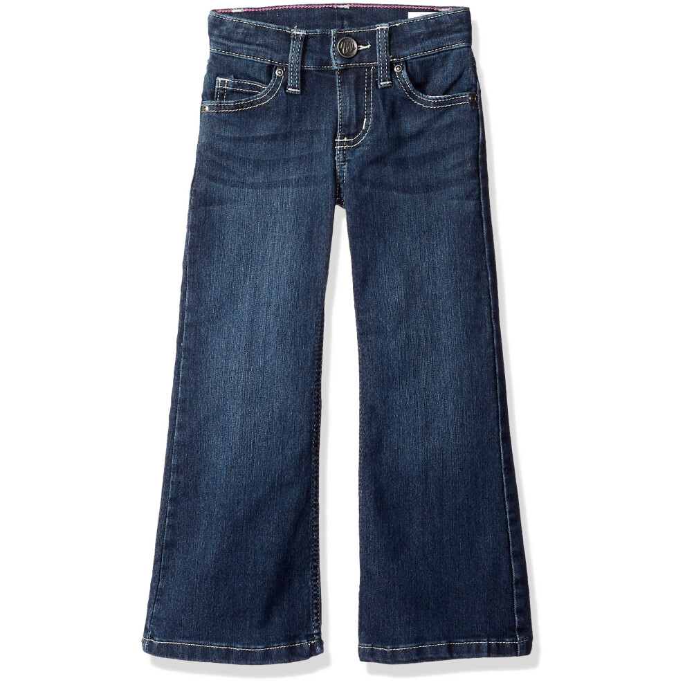 Wrangler girls Stretch Boot Cut Jeans  Dark Blue  5 US