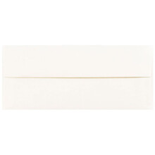 JAM PAPER #10 Business pergamenttikirjekuoret - 4 1/8 x 9 1/2 - valkoinen kierrätetty - 50 kpl / pakkaus