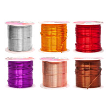 Mandala Crafts 20 Gauge eloxlt alumnium kzmuves drt kszerksztshez - 450 FT sznes rugalmas ezst rz lila arany barna piros drt - hajlthat