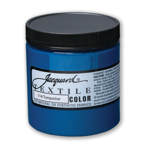 Pintura Têxtil Jacquard Turquesa