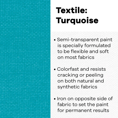 Pintura Têxtil Jacquard Turquesa 1