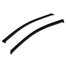 Tuningpros WV-826 Udvendigt monteret vinduesvisirdeflektor Rain Guard Dark Smoke 2-pc st kompatibel med 2003-2012 Mazda RX-8
