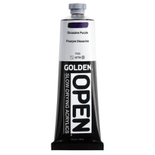 OPEN Slow-Drying Acrylics by GOLDEN Dioxazine Purple 5 fl oz. tube Professional Acrylic Paint Semi-Transparent