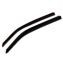 TuningPros WV-112I In-Channel Window Visor Deflector Rain Guard Dark Smoke 2-Pc Set