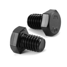 Tornillos de cabeza hexagonal de 3/8-16 x 1/2"" (20 unidades), acero inoxidable 18-8 (304), rosca completa,    xido negro, de SG TZH