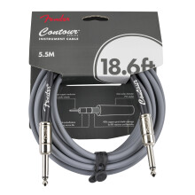 Fender Contour Instrumentkabel, Gitaar Kabel, Gitaar Accessoires, Recht/Recht, Inca Zilver, 5,7 m