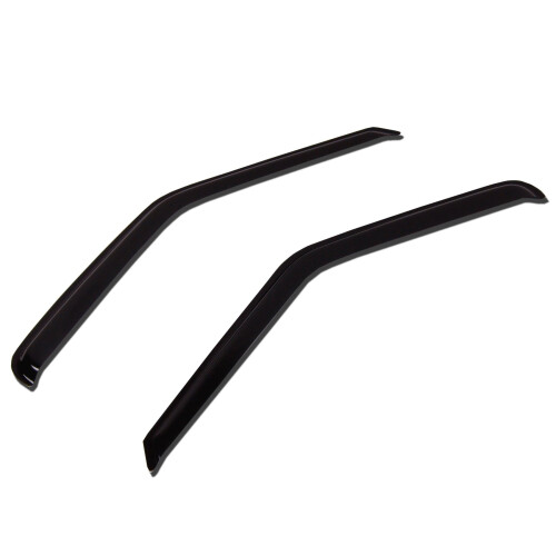 TuningPros WV-040 Window Visor Deflector Rain Guard Dark Smoke 2-PC Set