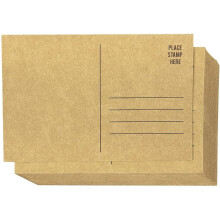 50 Pack ruskea voimapaperipostikortit Tyhjät irtotavarapostittaja Postituspuolen postikortti (4 x 6 tuumaa)