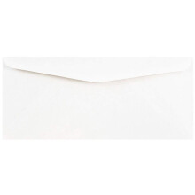Jam Paper #10 buste commerciali aziendali - 4 1/8 x 9 1/2 - bianco - 50/pacchetto