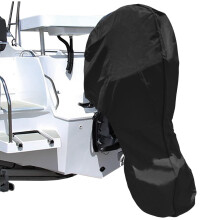 iCOVER Outboard Motor Covers Trailerable Full Boat Engine Cover Waterproof Heavy Duty Oxford Fabric with Zipper Fits 30-60HP Motors