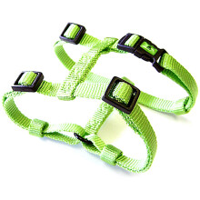 Harnais r glable en nylon pour chien Hamilton, vert citron, 2,5 cm x 101,6 127 cm