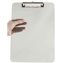 JAM PAPER Muoviset leikepöydät matalaprofiilisella metallipidikkeellä - Letter-koko (9 x 12,5) - Savunharmaa - Leiketaulu myydään erikseen