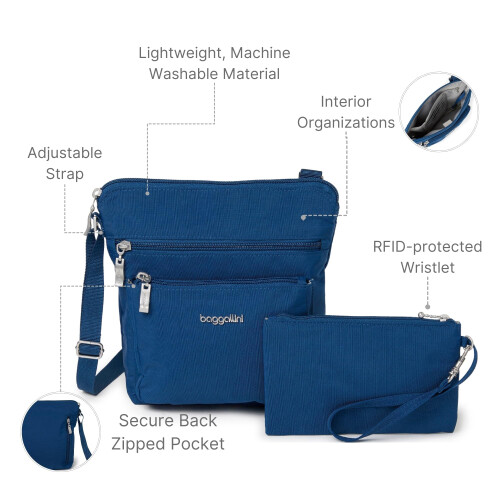 Baggallini G??a??e?e? ?s??te? ??ast? Baggallini ?e ?s?pe? ?a? Rfid, Pacific One Size US 2