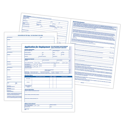 Formulários de Candidatura Adams, 8.5 x 11 Polegadas, 25-Pacote, Branco (9288ABF) 2
