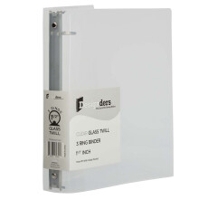 Jampapier plastic 1,5 inch bindmiddel - helder 3 ringbinder - afzonderlijk verkocht