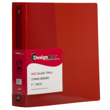 Jampapier plastic 1,5 inch bindmiddel - rood 3 ringbinder - afzonderlijk verkocht