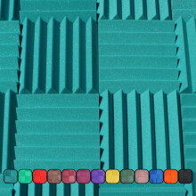 Lydisolering Akustisk Studio Skum - Teal Color - Wedge Style Panels 12 X12 X2 Fliser - 4 Pack