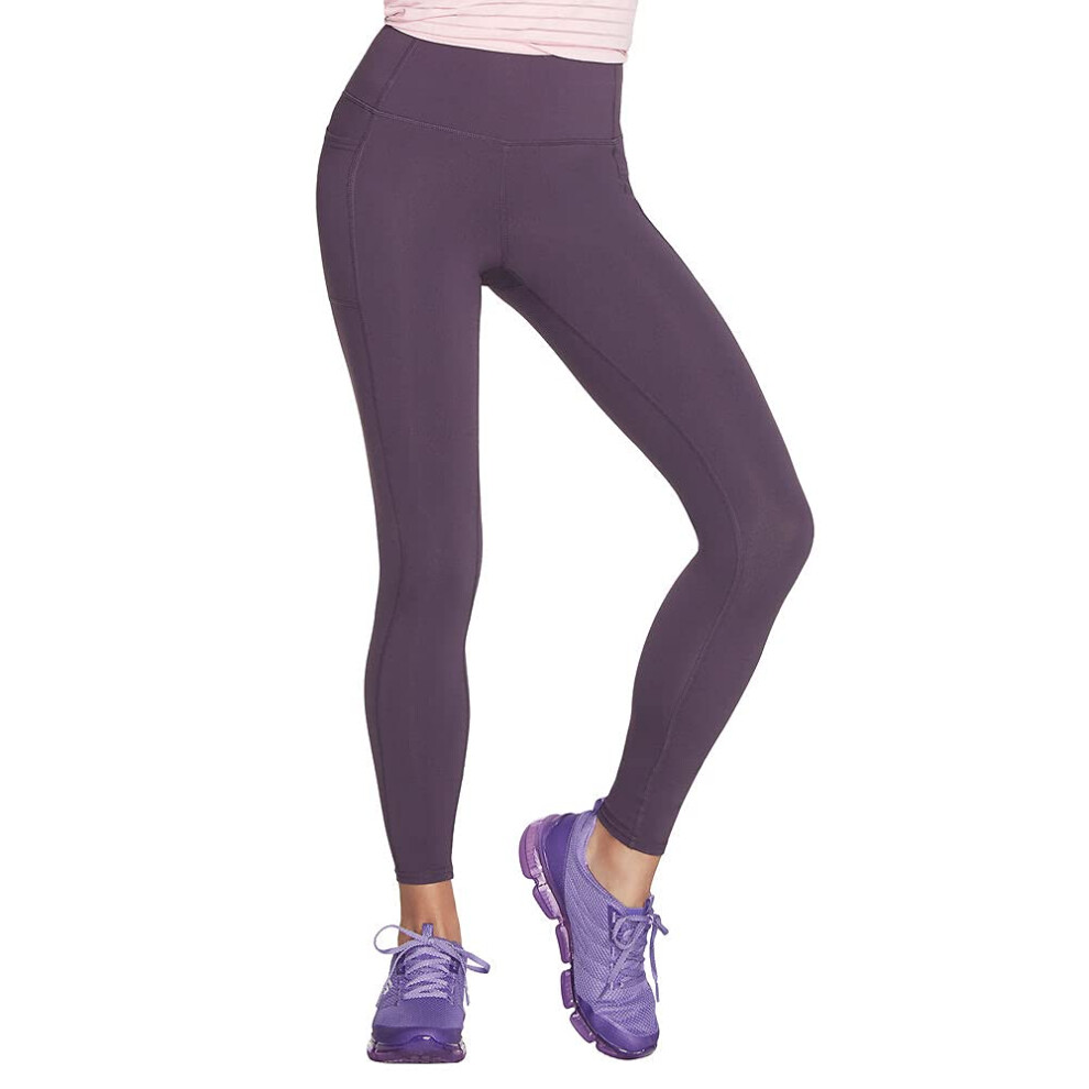 Skechers Women's Go Walk High Waisted Legging  Dark Purple  Medium